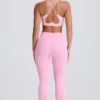 Soft Active V-Waist Pocket Flared Leggings σε ροζ Soft Active V-Waist Pocket Flared Leggings σε ροζ