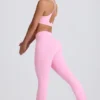 Soft Active V-Waist Pocket Flared Leggings σε ροζ Soft Active V-Waist Pocket Flared Leggings σε ροζ