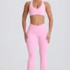 Soft Active V-Waist Pocket Flared Leggings σε ροζ Soft Active V-Waist Pocket Flared Leggings σε ροζ
