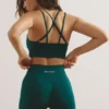 Σορτς Define Luxe με ψηλή μέση σε χρώμα Jade Green