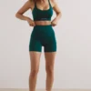 Σορτς Define Luxe με ψηλή μέση σε χρώμα Jade Green