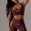 Σορτς ποδηλασίας Super Sculpt με ψηλή μέση σε μπορντό
