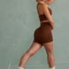 Σορτς Super Sculpt Mini σε καφέ χρώμα Σορτς Super Sculpt Mini σε καφέ χρώμα