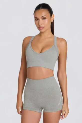 Σορτς Super Sculpt Seamless Mini σε γκρι μάρλ