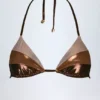Σουτιέν μπικίνι Caleta με πάνελ σε χρώμα Bronze Gold Σουτιέν μπικίνι Caleta με πάνελ σε χρώμα Bronze Gold