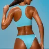Σπορ μαγιό με φερμουάρ Sporty Swim σε τυρκουάζ Σπορ μαγιό με φερμουάρ Sporty Swim σε τυρκουάζ