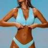 Σπορ μαγιό με φερμουάρ Sporty Swim σε τυρκουάζ Σπορ μαγιό με φερμουάρ Sporty Swim σε τυρκουάζ