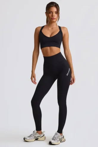 Super Sculpt Seamless High-Waist Leggings σε μαύρο χρώμα