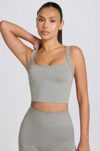 Super Sculpt Seamless Longline Camisole Μπλούζα σε γκρι μάρλ