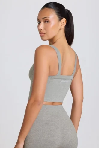 Super Sculpt Seamless Longline Camisole Μπλούζα σε γκρι μάρλ