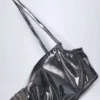 Τοπ Μπικίνι Aluna με μπανέλες σε ασημί χρώμα