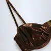 Τοπ Μπικίνι Aluna με μπανέλες σε χρώμα μπρονζέ Τοπ Μπικίνι Aluna με μπανέλες σε χρώμα μπρονζέ