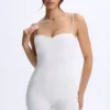 Vera Modal Sweetheart-Neck Low-Back Unitard σε λευκό Vera Modal Sweetheart-Neck Low-Back Unitard σε λευκό
