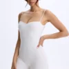 Vera Modal Sweetheart-Neck Low-Back Unitard σε λευκό Vera Modal Sweetheart-Neck Low-Back Unitard σε λευκό