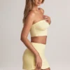 Verna Modal Strapless Crop Top σε χρώμα Lemon Sherbet