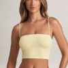 Verna Modal Strapless Crop Top σε χρώμα Lemon Sherbet