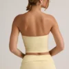 Verna Modal Strapless Crop Top σε κίτρινο χρώμα Buttercream