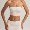 Verna Modal Strapless Crop Top σε ριγέ σχέδιο Verna Modal Strapless Crop Top σε ριγέ σχέδιο
