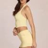 Virella Denim Low-Rise Skort σε χρώμα Lemon Yellow Virella Denim Low-Rise Skort σε χρώμα Lemon Yellow