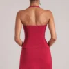 Vita Longline Halterneck Μπλούζα σε χρώμα Cherry Red Vita Longline Halterneck Μπλούζα σε χρώμα Cherry Red