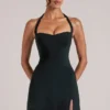 Vita Longline Halterneck Μπλούζα σε μαύρο Vita Longline Halterneck Μπλούζα σε μαύρο