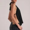 Zenna Draped Cowl Μπλούζα σε μαύρο